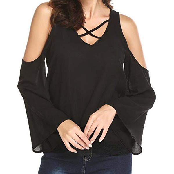 women blusas long butterfly sleeve solid vintage loose casual female blouses v-neck 2xlsize fitness lace hollow chiffon l*5, White
women blusas long butterfly sleeve solid vintage loose casual female blouses v-neck 2xlsize fitness lace hollow chiffon l*5, White
