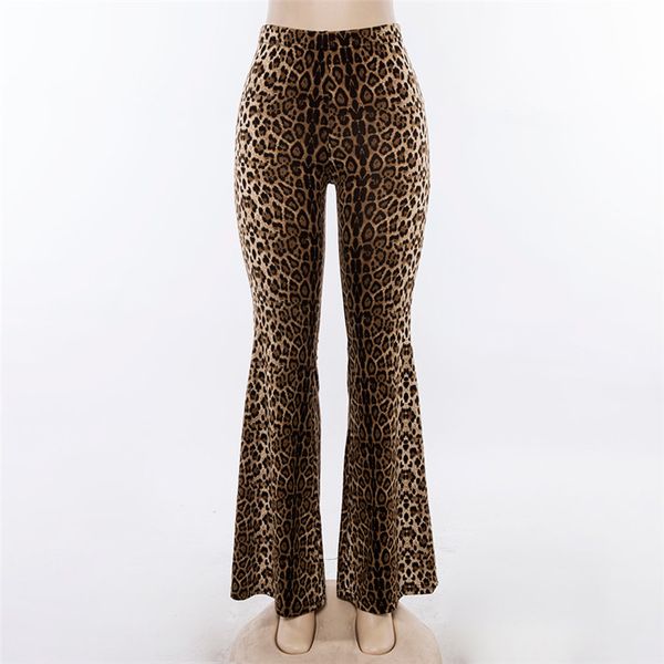 2018 winter new women's flare high waist wide leg pants leopard fashion slim casual full pants, Black;white
2018 winter new women's flare high waist wide leg pants leopard fashion slim casual full pants, Black;white