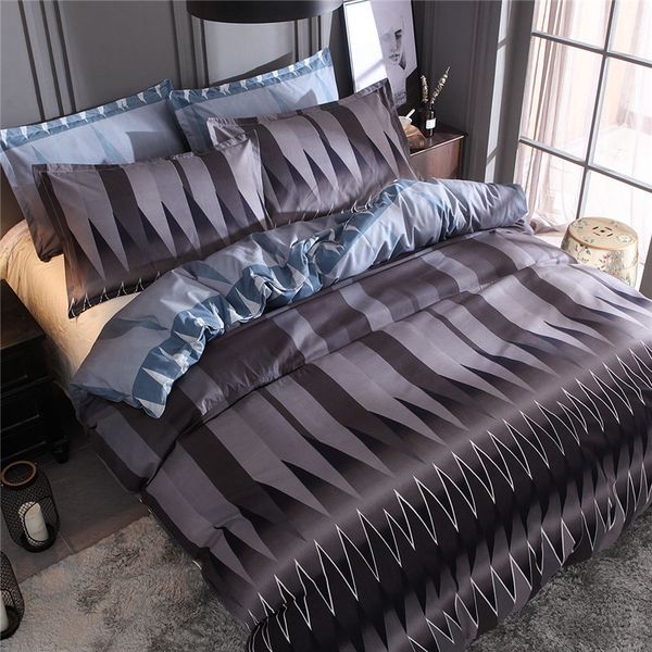 black and grey geometric printing bedding sets abstract pillowcase for men full king size bed linen 3pcs duvet cover
black and grey geometric printing bedding sets abstract pillowcase for men full king size bed linen 3pcs duvet cover