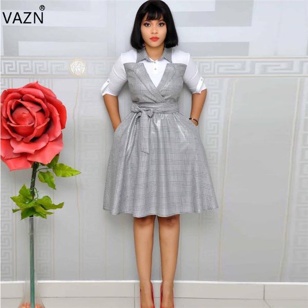 vazn xl6029 new young untidy office fashion lace up peter pan collar half sleeve high waist women midi ball gown dress, Black;pink
vazn xl6029 new young untidy office fashion lace up peter pan collar half sleeve high waist women midi ball gown dress, Black;pink