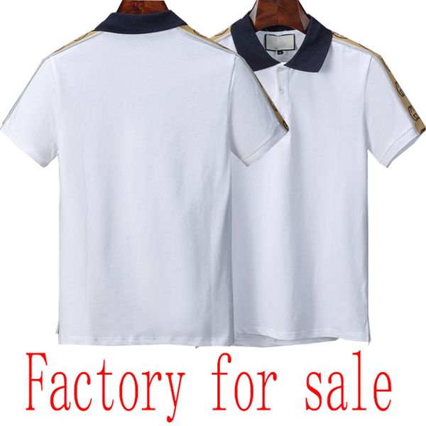 20ss summer cotton solid color new style brand men's polo luxury men's polo shirt factory for sale, White;black
20ss summer cotton solid color new style brand men's polo luxury men's polo shirt factory for sale, White;black
