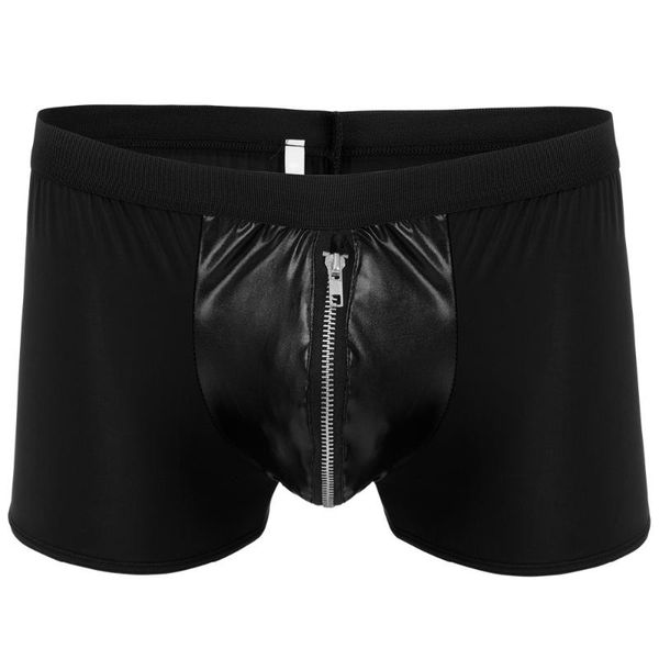 2019 new men boxer briefs bikinis shorts thong zipper pu open pouch underwear clubwear shiny pu leather pants boxer briefs, Black;white
2019 new men boxer briefs bikinis shorts thong zipper pu open pouch underwear clubwear shiny pu leather pants boxer briefs, Black;white