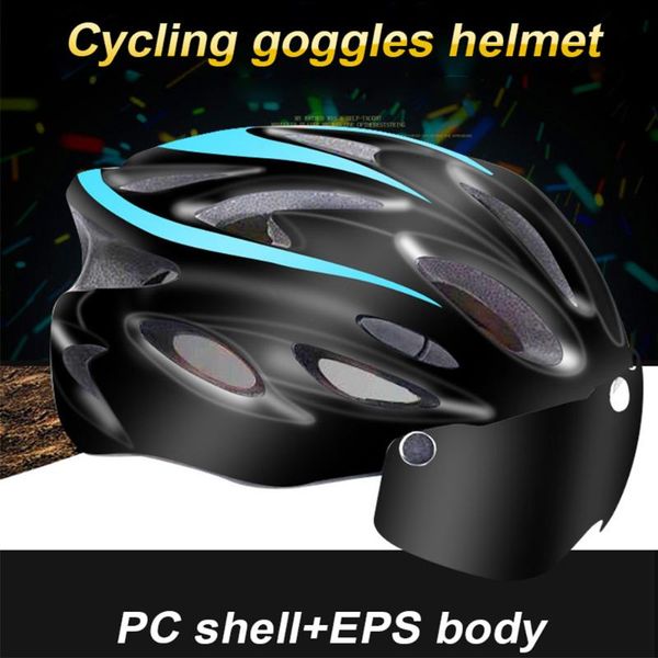 cycling caps & masks men and women helmet integrally-molded goggles with light over 8 air vents mountain bike bicycle riding safe, Black
cycling caps & masks men and women helmet integrally-molded goggles with light over 8 air vents mountain bike bicycle riding safe, Black