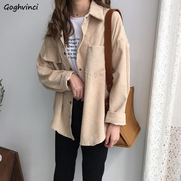 women's blouses & shirts women spring solid retro pockets single breasted loose vintage simple all-match female preppy style ins bf te, White
women's blouses & shirts women spring solid retro pockets single breasted loose vintage simple all-match female preppy style ins bf te, White