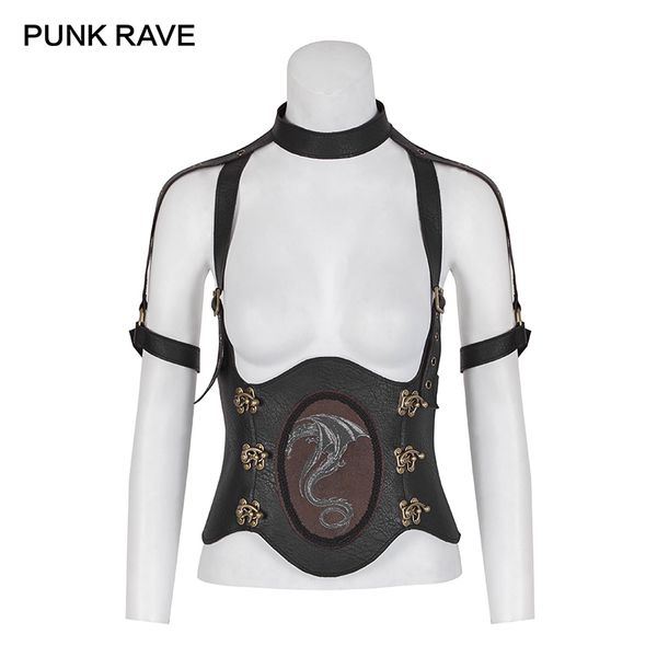 punk rave steampunk western dragon printing coffee women cummerbunds eyelet drawstring coarse-grain pu leather girdle waistcoats c19010301, Black;brown
punk rave steampunk western dragon printing coffee women cummerbunds eyelet drawstring coarse-grain pu leather girdle waistcoats c19010301, Black;brown
