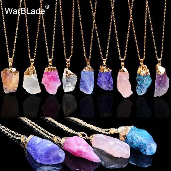 warblade new natural irregular stone pendant necklace colorful quartz crystal stone necklaces for women jewelry gift, Silver
warblade new natural irregular stone pendant necklace colorful quartz crystal stone necklaces for women jewelry gift, Silver