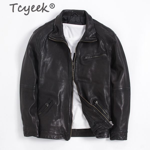 tcyeek fashion plus size 7xl genuine leather jacket men winter real sheepskin coat streetwear moto biker leather jackets 7m-37, Black
tcyeek fashion plus size 7xl genuine leather jacket men winter real sheepskin coat streetwear moto biker leather jackets 7m-37, Black