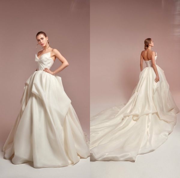 великолепные свадебные платья vestido de novia beach 2019 a line многоуровневые юбки церемониальный шлейф свадебное платье boho милая свадеб, White
великолепные свадебные платья vestido de novia beach 2019 a line многоуровневые юбки церемониальный шлейф свадебное платье boho милая свадеб, White