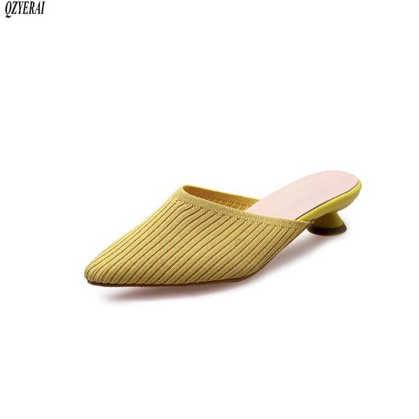 spring 2020 new style women's slippers big and simple personality pointy knitted lazy mueller sandals size 34-43, Black
spring 2020 new style women's slippers big and simple personality pointy knitted lazy mueller sandals size 34-43, Black
