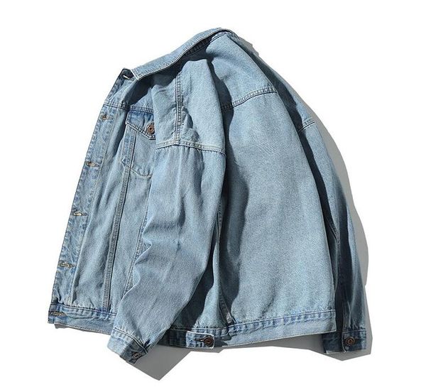 fashion-autumn new men's street trend embroidery denim jacket retro loose jacket coats classic windproof jacket outerwear, Black;brown
fashion-autumn new men's street trend embroidery denim jacket retro loose jacket coats classic windproof jacket outerwear, Black;brown