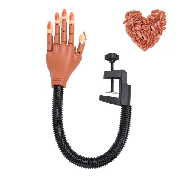 professional nail practice hand+100pcs nail tips tools art hands tool adjustable art model hands for training, Silver
professional nail practice hand+100pcs nail tips tools art hands tool adjustable art model hands for training, Silver