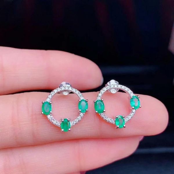 shilovem 925 sterling silver real natural emerald stud earrings classic fine jewelry women wedding gift 3*4mm de0304991agml, Golden;silver
shilovem 925 sterling silver real natural emerald stud earrings classic fine jewelry women wedding gift 3*4mm de0304991agml, Golden;silver