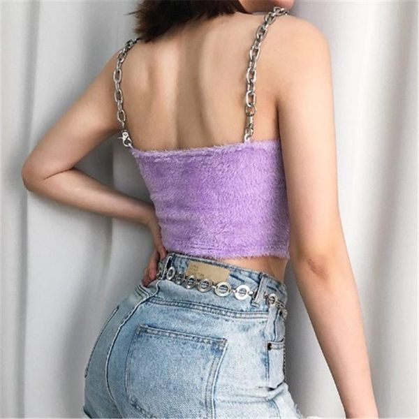 camisole cami tank women girls sleeveless summer autumn crop vest faux fur sling chain strap ins trends, Red;black
camisole cami tank women girls sleeveless summer autumn crop vest faux fur sling chain strap ins trends, Red;black