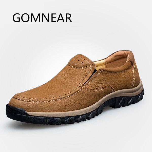 gomnea genuine leather outdoor shoes breathable men's soft hiking shoes waterproof climbing trekking sport sneakers male
gomnea genuine leather outdoor shoes breathable men's soft hiking shoes waterproof climbing trekking sport sneakers male