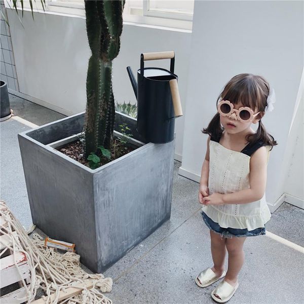 маленький большой бренд 2019 лето новый стиль детская одежда корейский стиль девушки ремень контрастный цвет кружева комбинезон рубашка, Blue
маленький большой бренд 2019 лето новый стиль детская одежда корейский стиль девушки ремень контрастный цвет кружева комбинезон рубашка, Blue