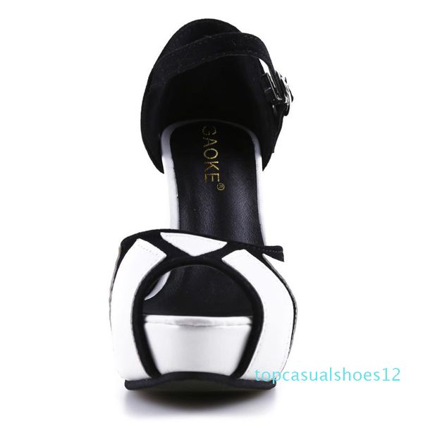 2020 summer women high heels sandals 11.5cm fashion stripper shoes ankle strap party pumps shoes women platform sandals t12, Black
2020 summer women high heels sandals 11.5cm fashion stripper shoes ankle strap party pumps shoes women platform sandals t12, Black