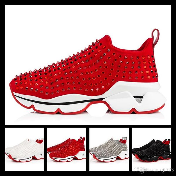 red bottom luxurious designers brand studded spikes flats casual shoes shoes for men and women party lovers genuine leather sneakers, Black
red bottom luxurious designers brand studded spikes flats casual shoes shoes for men and women party lovers genuine leather sneakers, Black