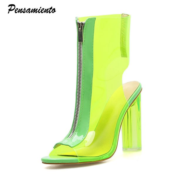 2019 summer big size 35-42 women boots peep toe transparent zip ankle boots shoes woman crystal high heels sandals, Black
2019 summer big size 35-42 women boots peep toe transparent zip ankle boots shoes woman crystal high heels sandals, Black