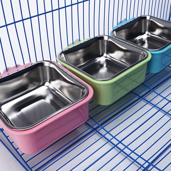stainless steel can be fixed hanging pet bowl bowl on the cage one accessory for dog goods feeding and watering supplies
stainless steel can be fixed hanging pet bowl bowl on the cage one accessory for dog goods feeding and watering supplies