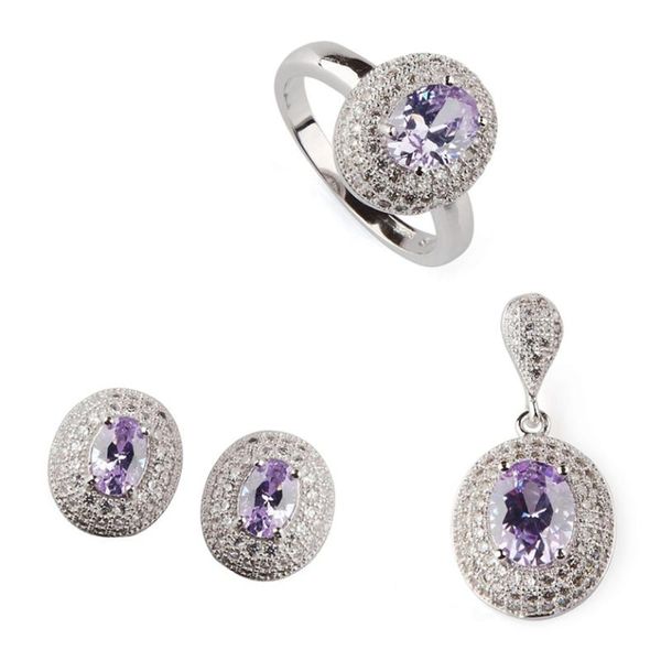 fleure esme women wedding jewelry sets for women (ring/earring/pendant) dropshipping light purple cubic zirconia r3182set, Silver
fleure esme women wedding jewelry sets for women (ring/earring/pendant) dropshipping light purple cubic zirconia r3182set, Silver
