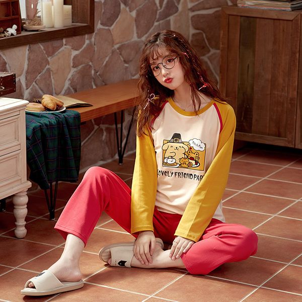 2020 pajamas set casual women pyjamas women sleepwear night suit home wear long sleeve cartoon cotton nightwear, Black;red
2020 pajamas set casual women pyjamas women sleepwear night suit home wear long sleeve cartoon cotton nightwear, Black;red