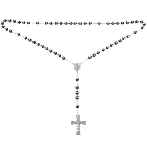 stainless steel pendant necklace silver black virgin mary jesus christ crucifix cross rosary vintage retro 26 inch chain man wom
stainless steel pendant necklace silver black virgin mary jesus christ crucifix cross rosary vintage retro 26 inch chain man wom