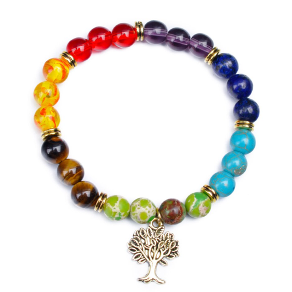 light yellow gold color tree of life with colorful quartz stone round beads elastic bracelet fashion jewelry, Black
light yellow gold color tree of life with colorful quartz stone round beads elastic bracelet fashion jewelry, Black