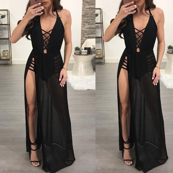 2018 off shoulder summer women dress female loose spaghetti strap bandage v neck chiffon ladies party dresses new clothing, Black;gray 
2018 off shoulder summer women dress female loose spaghetti strap bandage v neck chiffon ladies party dresses new clothing, Black;gray