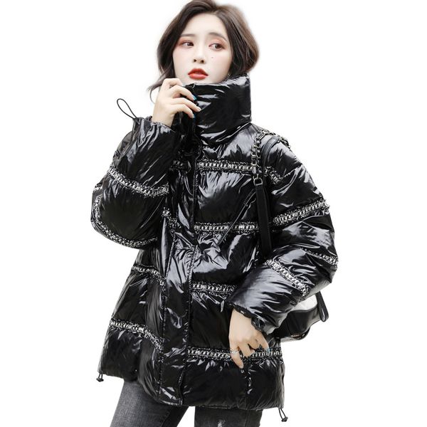 winter jacket for women 2019 fashion parka coat feminine warm stand collar white duck down coats woman large outwear female, Black
winter jacket for women 2019 fashion parka coat feminine warm stand collar white duck down coats woman large outwear female, Black