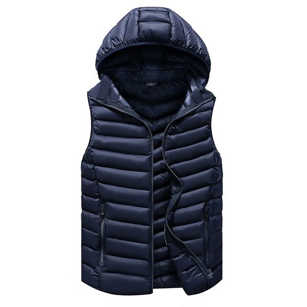xiu luo 4xl sleeveless jacket men casual down vest men warm thick hooded coats male cotton pad men's work waistcoat 2019 winter, Black;white
xiu luo 4xl sleeveless jacket men casual down vest men warm thick hooded coats male cotton pad men's work waistcoat 2019 winter, Black;white