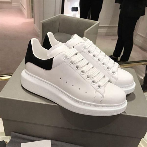 2020 new men womens fashion white leather sneakers mens women flat runners trainer shoes, Black
2020 new men womens fashion white leather sneakers mens women flat runners trainer shoes, Black