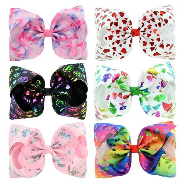 6 designs jojo siwa bow 8 inch colorful big bowknot baby girl hair clip star heart printing barrette beautiful, Slivery;white
6 designs jojo siwa bow 8 inch colorful big bowknot baby girl hair clip star heart printing barrette beautiful, Slivery;white