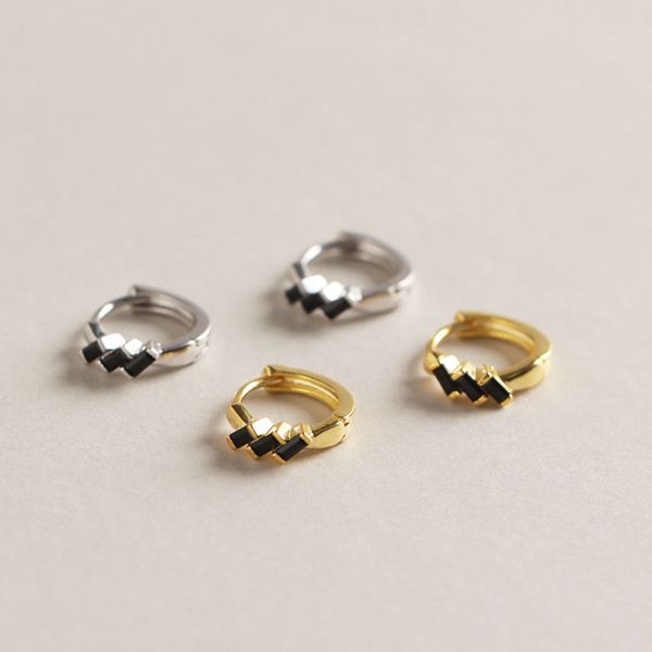 ghidbk 925 sterling silver triple black cz hoop earrings minimalist square cubic zirconia huggie earring women delicate jewelry, Golden;silver
ghidbk 925 sterling silver triple black cz hoop earrings minimalist square cubic zirconia huggie earring women delicate jewelry, Golden;silver