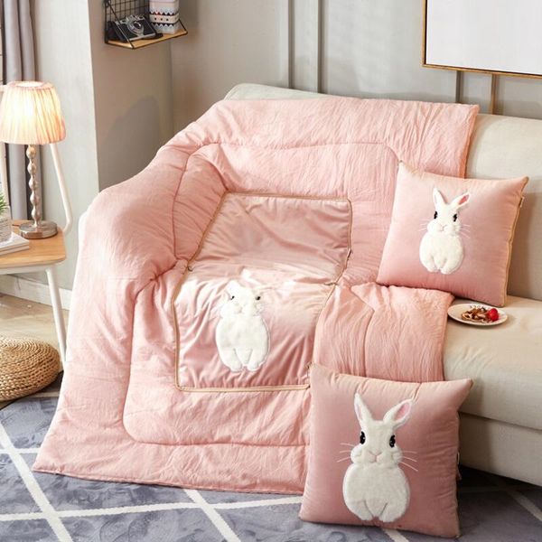 creative cute rabbit pillow blanket foldable cartoon blanket sofa bed air condition blanket cushion travel warm blankets
creative cute rabbit pillow blanket foldable cartoon blanket sofa bed air condition blanket cushion travel warm blankets