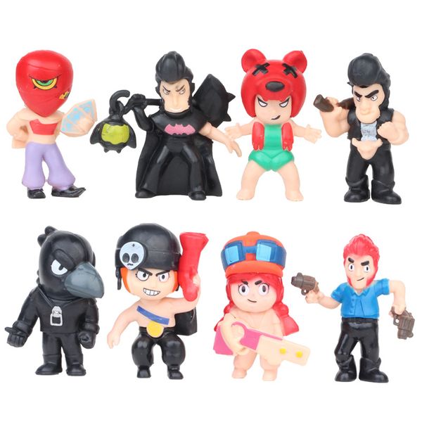 8 tyle brawl tar action figure doll toy 2019 new kid new mobile game brawl tar collection gift toy b 
8 tyle brawl tar action figure doll toy 2019 new kid new mobile game brawl tar collection gift toy b