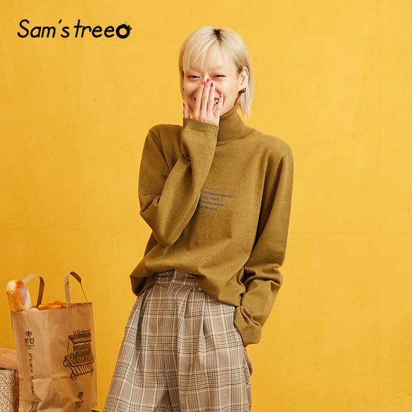 sam's tree solid водолазка минималистский стиль пуловер свитер женщины 2020 осень полный рукав вязаный повседневный офис дамы топы, White;black
sam's tree solid водолазка минималистский стиль пуловер свитер женщины 2020 осень полный рукав вязаный повседневный офис дамы топы, White;black