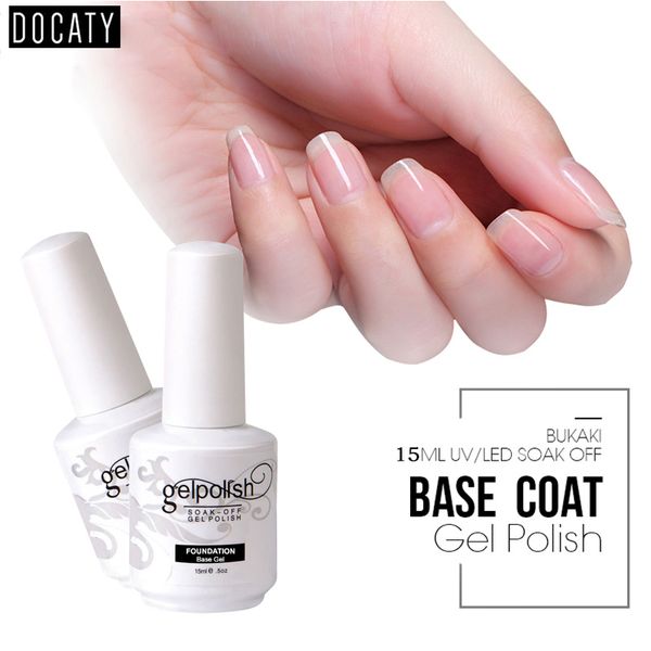 

docaty soak off uv led large primer 15ml gel varnish gel nail polish base coat no wipe color macoat polish, Red;pink