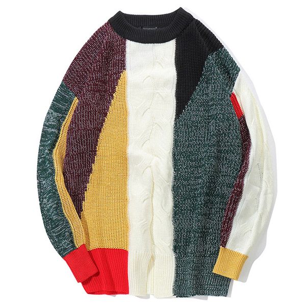 sweater men striped patchwork mens pullover knitting slim high street sweaters fashion knitted male couple sweater streetwear, White;black
sweater men striped patchwork mens pullover knitting slim high street sweaters fashion knitted male couple sweater streetwear, White;black