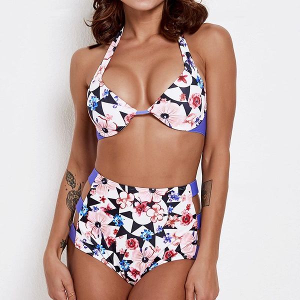 women's swimwear 2021 string printed plus size high waist swimsuit bikini set swimming suit for women bathing summer maillot, White;black
women's swimwear 2021 string printed plus size high waist swimsuit bikini set swimming suit for women bathing summer maillot, White;black