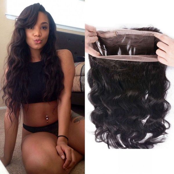 mongolian human hair 360 lace frontal closure part body wave virgin hair pre plucked frontal, Black;brown 
mongolian human hair 360 lace frontal closure part body wave virgin hair pre plucked frontal, Black;brown