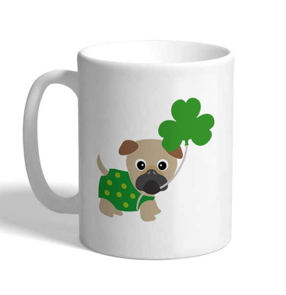 coffee mug 11 ounces irish cute funny pug leprechaun st patrick's patty shamrock clover ceramic tea cup design only dropshipping
coffee mug 11 ounces irish cute funny pug leprechaun st patrick's patty shamrock clover ceramic tea cup design only dropshipping