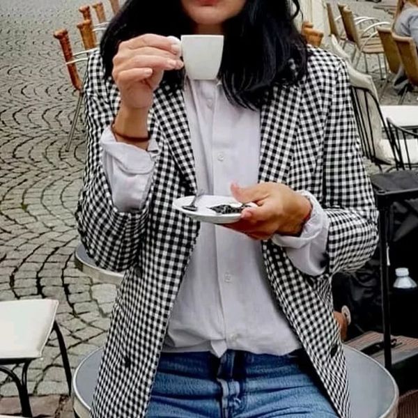 2019 trendy autumn plaid single breased blazers coat women streetwear outerwear coat jacket female, White;black
2019 trendy autumn plaid single breased blazers coat women streetwear outerwear coat jacket female, White;black