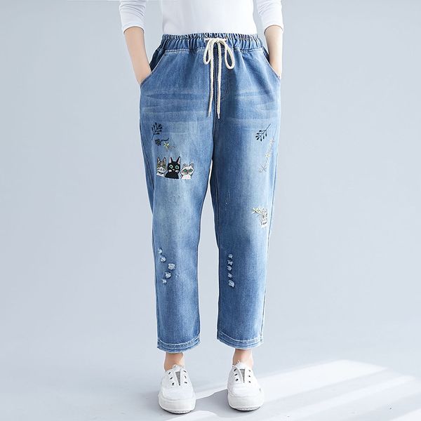 плюс размер упругие талии cat вышитые ripped hole джинсы женские 2xl 3xl 4xl 5xl, Blue
плюс размер упругие талии cat вышитые ripped hole джинсы женские 2xl 3xl 4xl 5xl, Blue