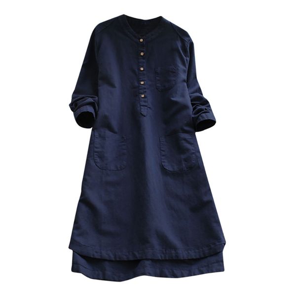 Women Dress Famale Patchwork Long Sleeve Ruffle Neck Buttons Up Long Shirt Dresses Casual Vestido Robe Plus Size
Women Dress Famale Patchwork Long Sleeve Ruffle Neck Buttons Up Long Shirt Dresses Casual Vestido Robe Plus Size