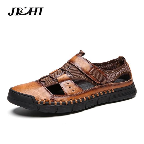 2019 genuine leather summer men's sandals casual beach shoes roman sandalias soft sole sandals big size 38-46, Black
2019 genuine leather summer men's sandals casual beach shoes roman sandalias soft sole sandals big size 38-46, Black