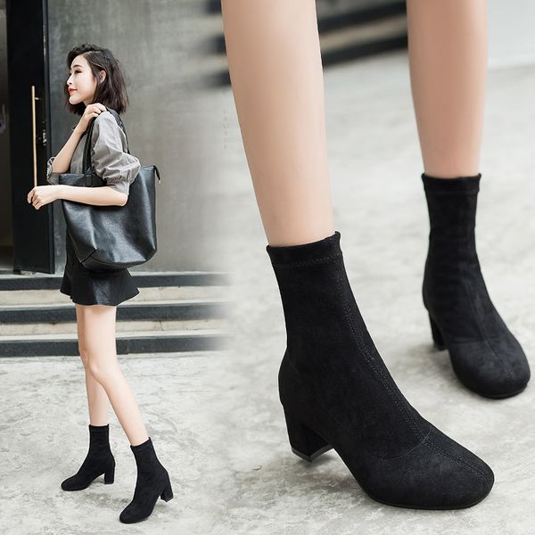 boots women new 2019 brand women's shoes booties ladies lace up fashion high heel mid calf mid-calf autumn rubber slip-on short, Black
boots women new 2019 brand women's shoes booties ladies lace up fashion high heel mid calf mid-calf autumn rubber slip-on short, Black