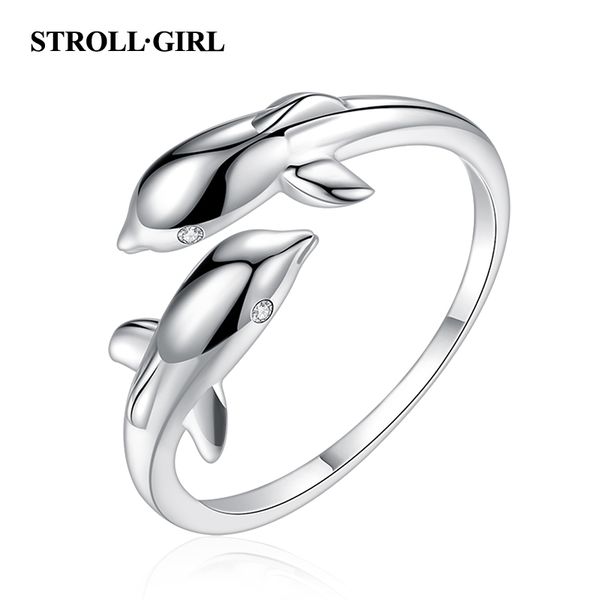 strollgirl 925 sterling silver dolphin finger ring adjustable engagement ring for women fashion jewelry valentine's day gift
strollgirl 925 sterling silver dolphin finger ring adjustable engagement ring for women fashion jewelry valentine's day gift