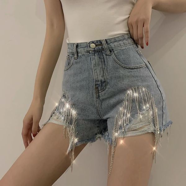 2020 summer women shorts femme high waisted korean fashion casual cotton denim harajuku shorts holes punk ants tassel blue, White;black
2020 summer women shorts femme high waisted korean fashion casual cotton denim harajuku shorts holes punk ants tassel blue, White;black