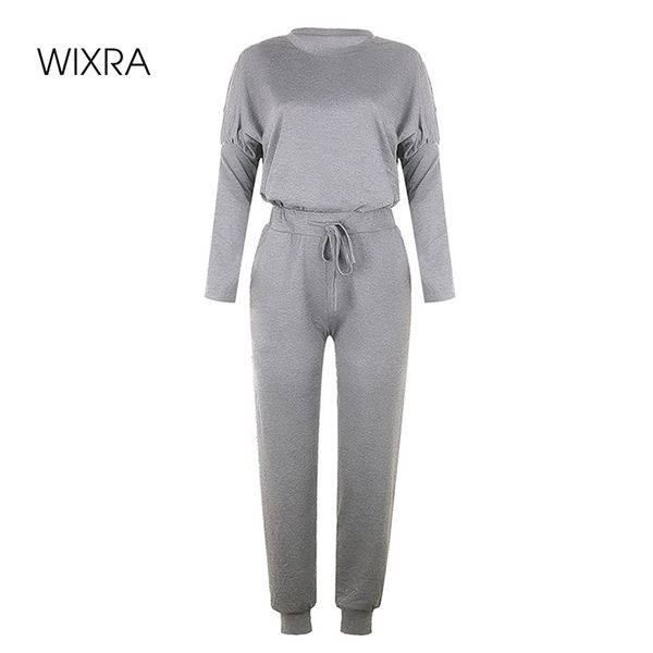 wixra womens suits leisure home wear suit long sleeve o-neck + lace-up pants 2 pcs sets summer autumn, Gray
wixra womens suits leisure home wear suit long sleeve o-neck + lace-up pants 2 pcs sets summer autumn, Gray
