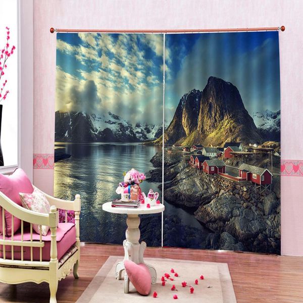 custom 3d lake house decor shower curtain set snow mountain landscape with grey sky print for living room bedroom
custom 3d lake house decor shower curtain set snow mountain landscape with grey sky print for living room bedroom